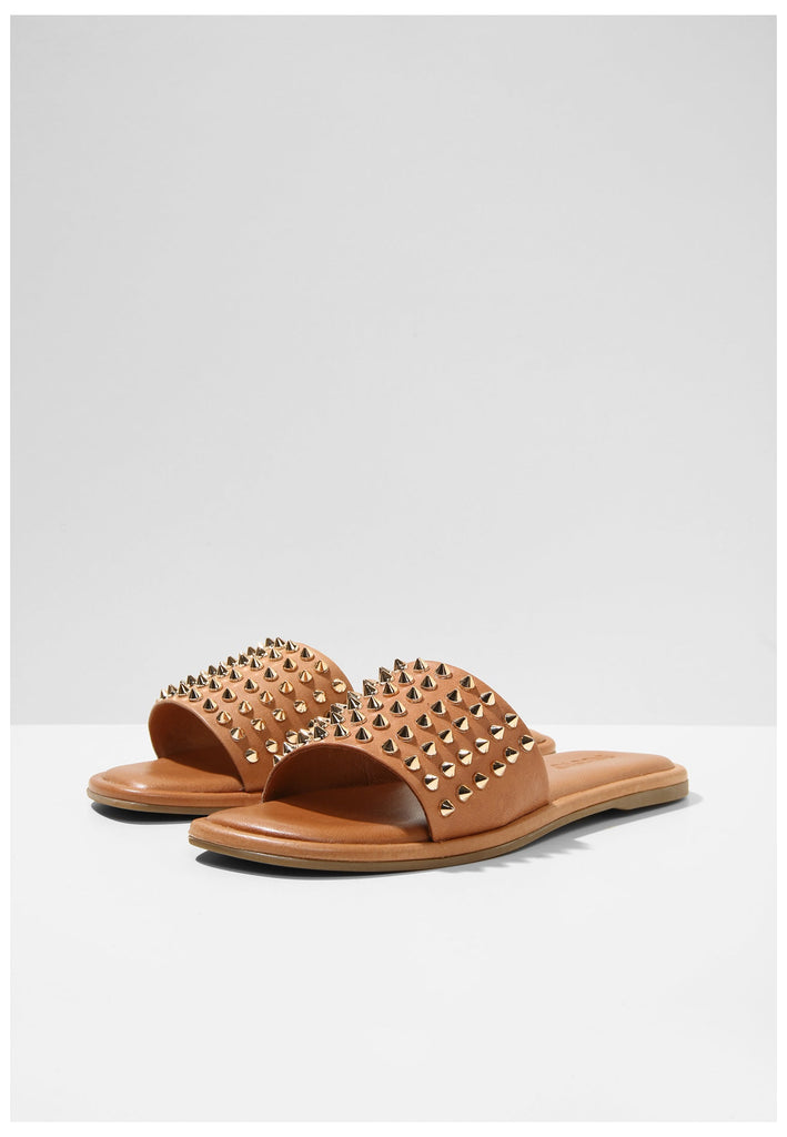 Inuovo Pantoletten Leder Braun