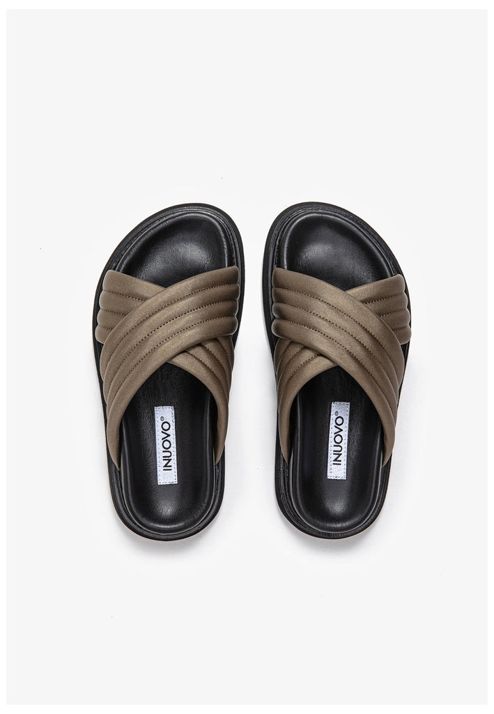 Inuovo Pantoletten Leder Bronze