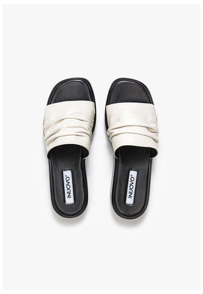 Inuovo Pantoletten Leder Cream