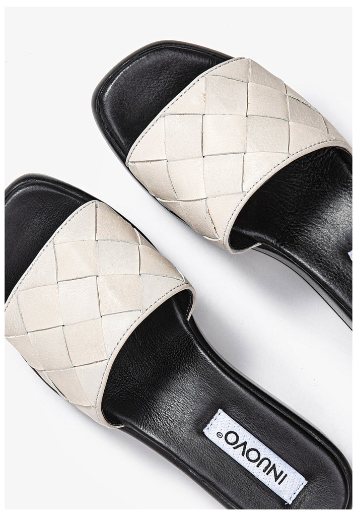 Inuovo Pantoletten Leder Cream