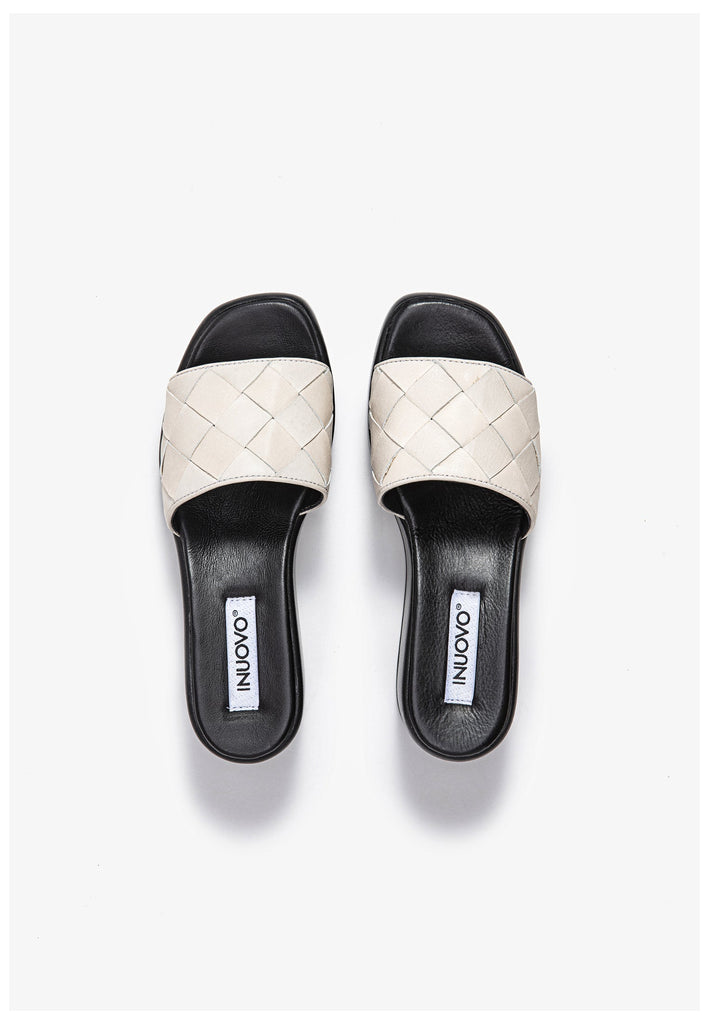 Inuovo Pantoletten Leder Cream