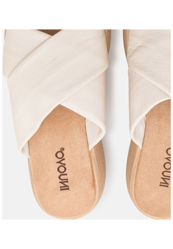 Inuovo Pantoletten Leder Creme