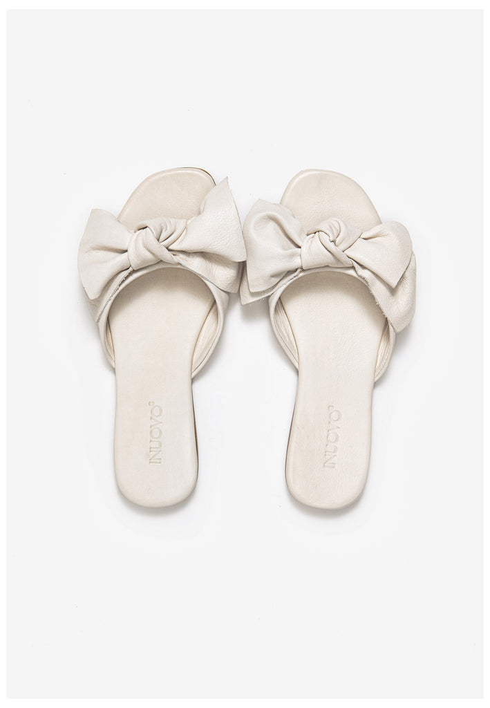 Inuovo Pantoletten Leder Creme