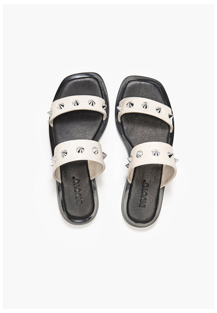 Inuovo Pantoletten Leder Creme