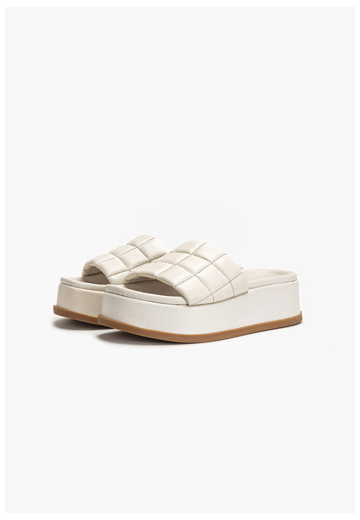 Inuovo Pantoletten Leder Creme