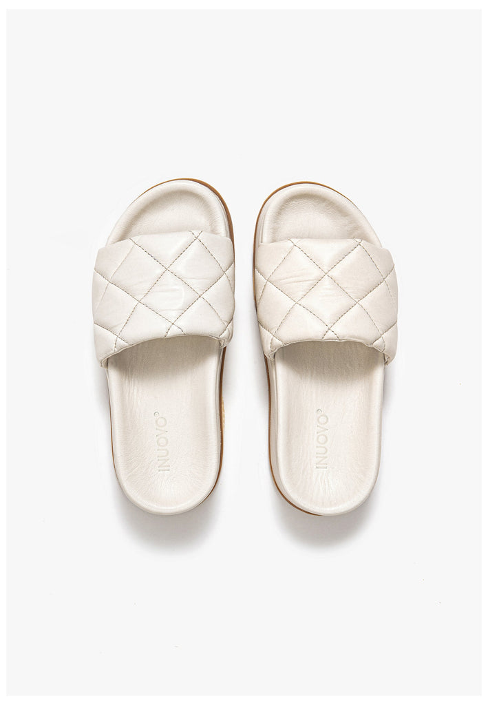 Inuovo Pantoletten Leder Creme