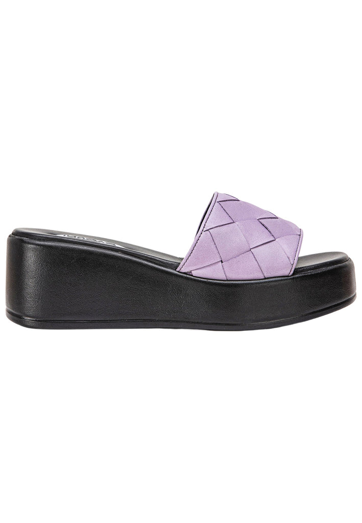 Inuovo Pantoletten Leder Flieder