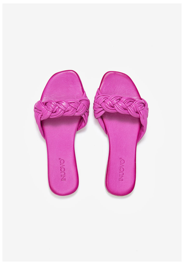 Inuovo Pantoletten Leder Fuchsia