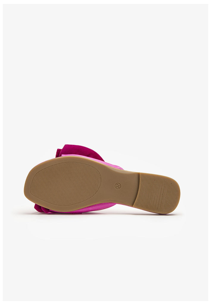 Inuovo Pantoletten Leder Fuchsia