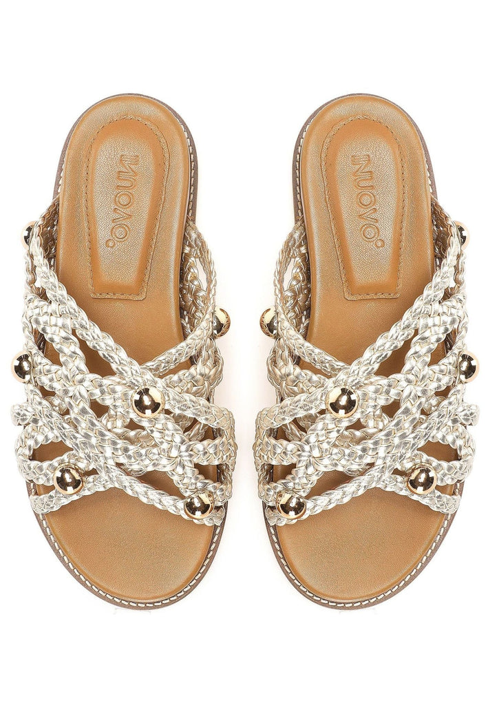 Inuovo Pantoletten Leder Gold