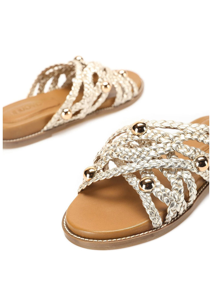 Inuovo Pantoletten Leder Gold