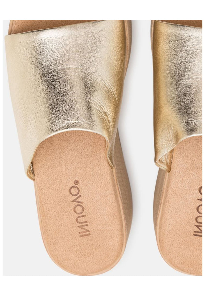 Inuovo Pantoletten Leder Gold