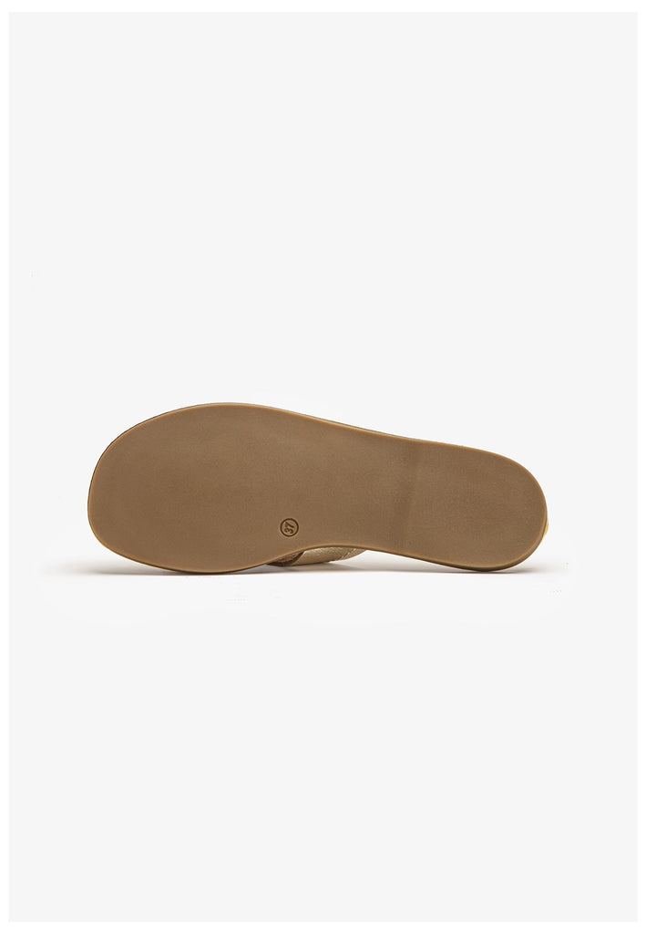 Inuovo Pantoletten Leder Gold