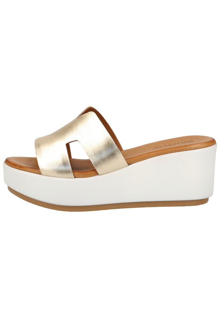 Inuovo Pantoletten Leder Gold