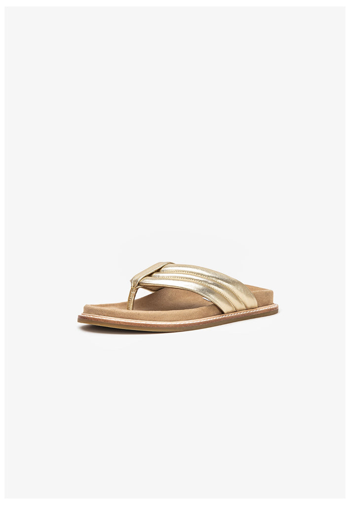 Inuovo Pantoletten Leder Gold