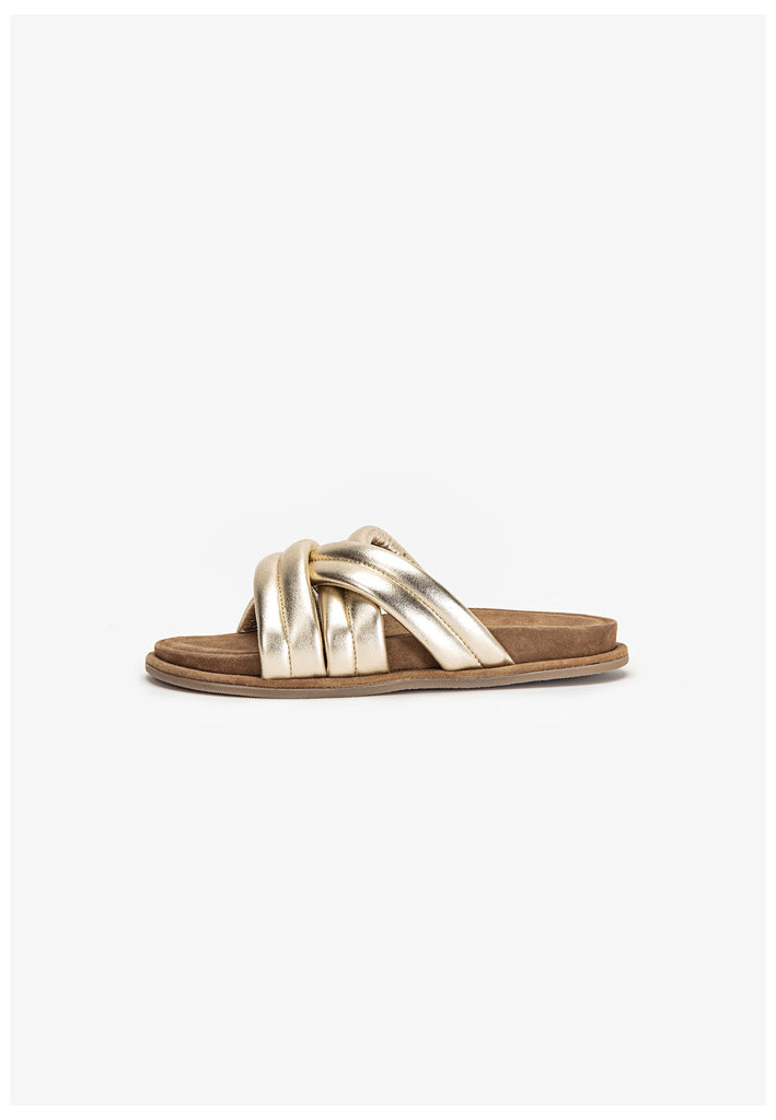 Inuovo Pantoletten Leder Gold