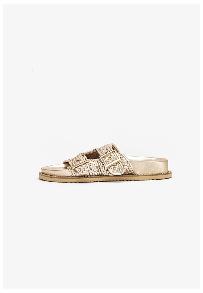 Inuovo Pantoletten Leder Gold