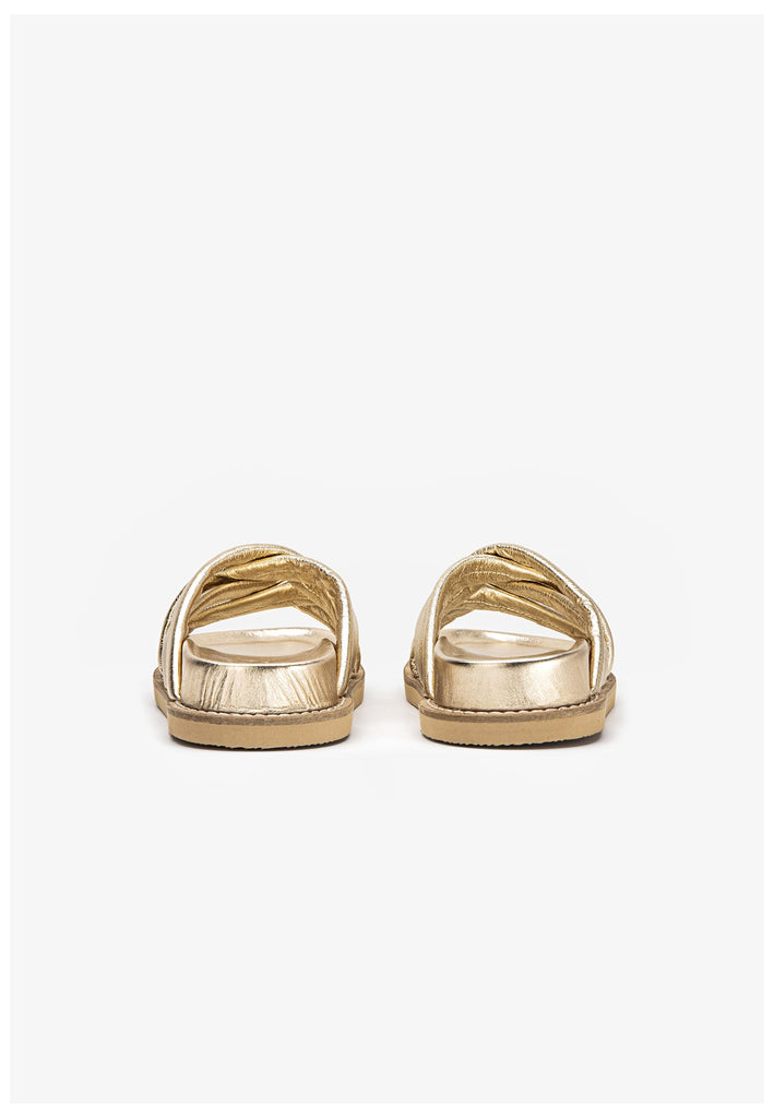 Inuovo Pantoletten Leder Gold