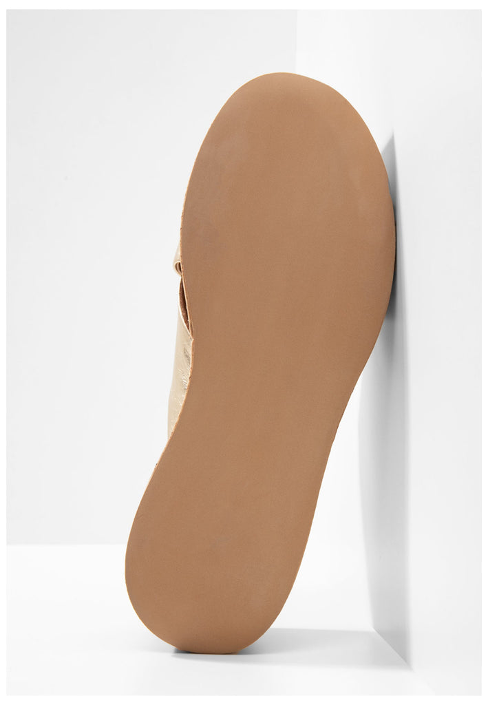 Inuovo Pantoletten Leder Gold