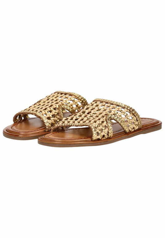 Inuovo Pantoletten Leder Gold