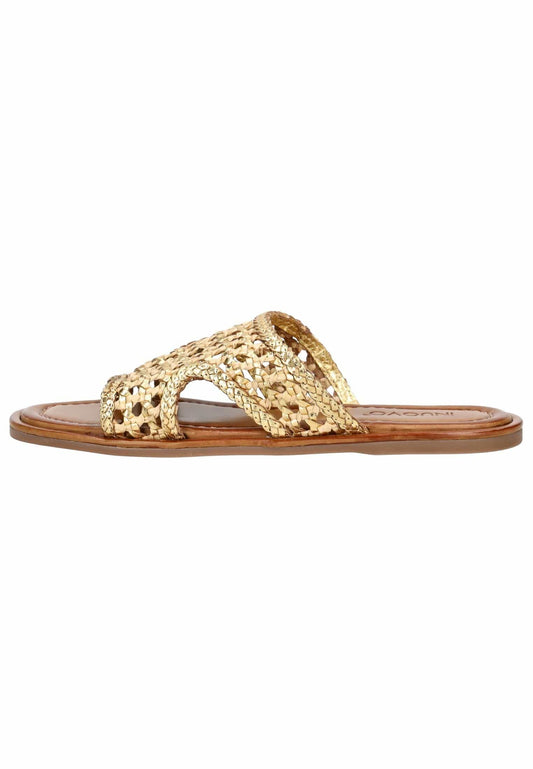 Inuovo Pantoletten Leder Gold