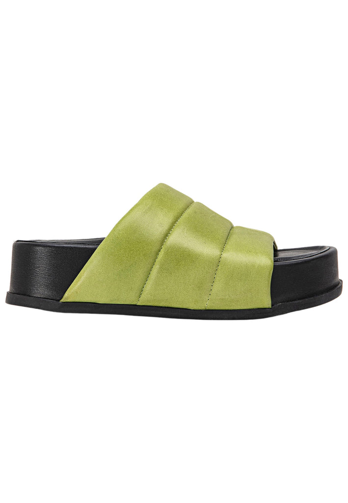 Inuovo Pantoletten Leder Grün
