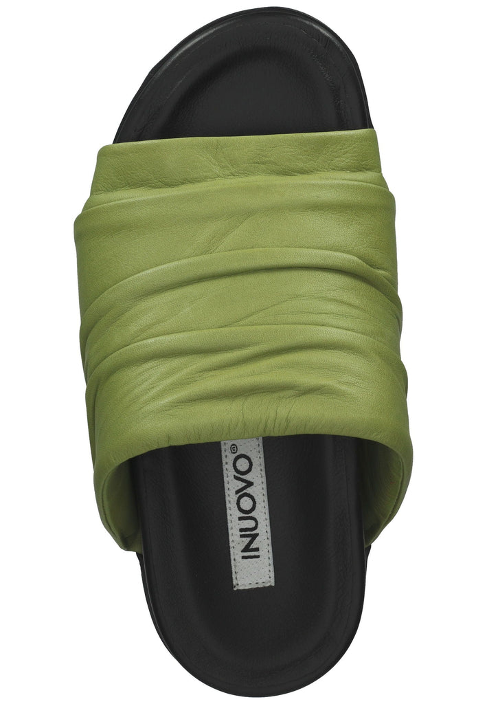 Inuovo Pantoletten Leder Grün