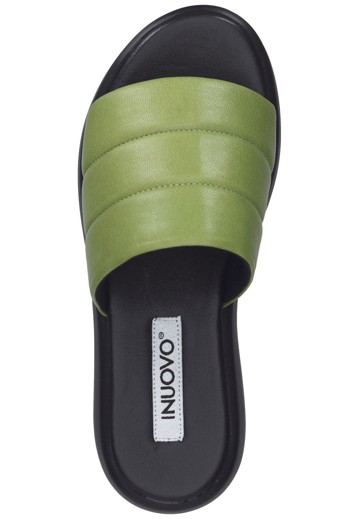 Inuovo Pantoletten Leder Grün