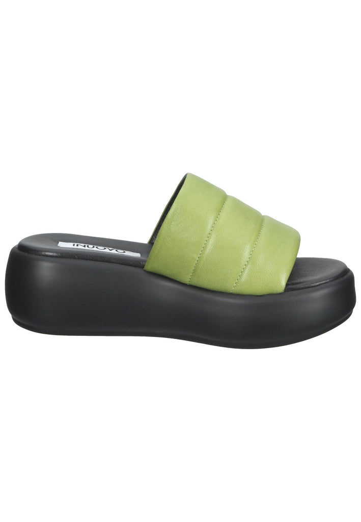 Inuovo Pantoletten Leder Grün