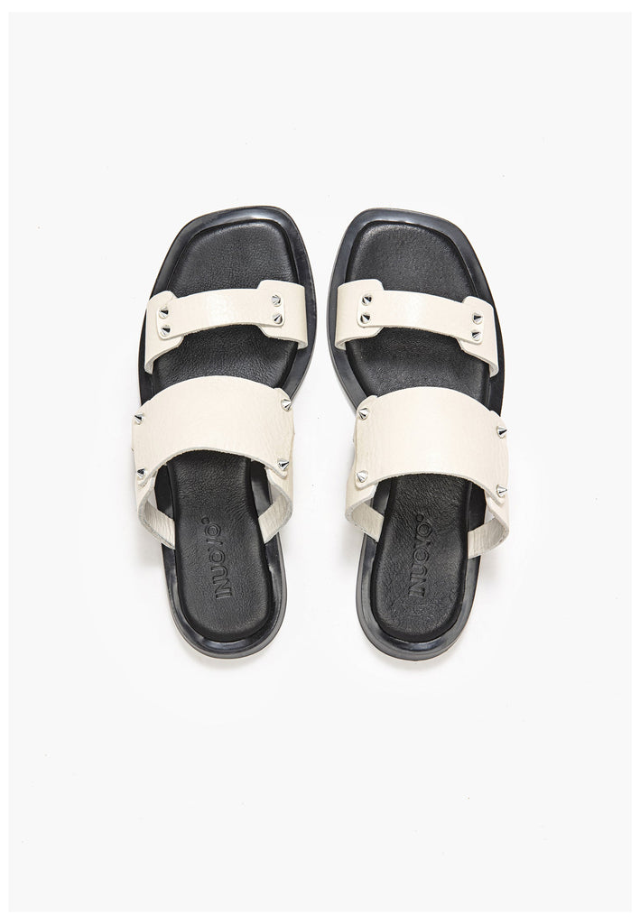 Inuovo Pantoletten Leder Hellbeige