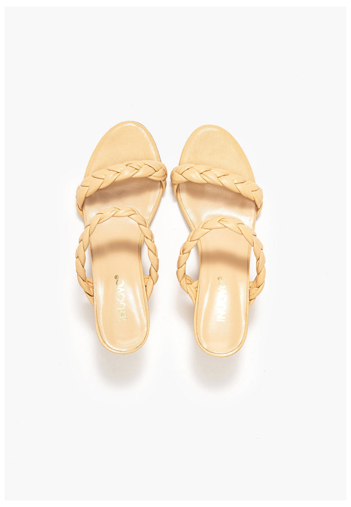 Inuovo Pantoletten Leder Hellbeige