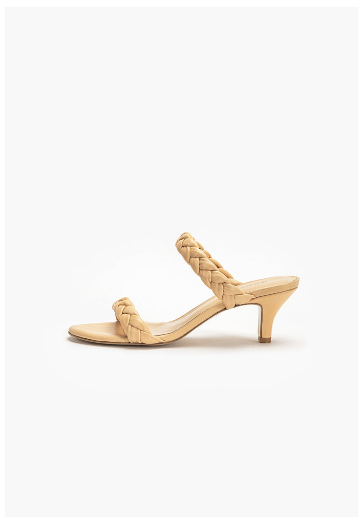 Inuovo Pantoletten Leder Hellbeige