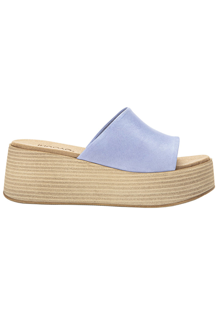 Inuovo Pantoletten Leder Hellblau