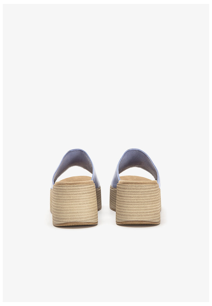 Inuovo Pantoletten Leder Hellblau