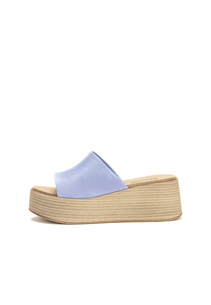Inuovo Pantoletten Leder Hellblau