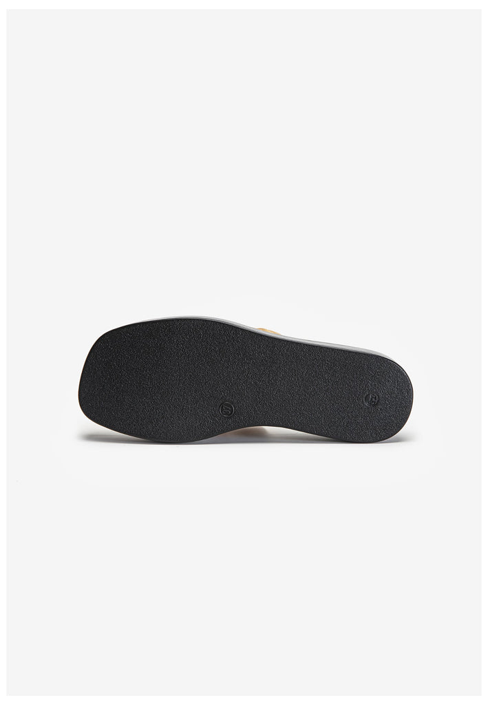 Inuovo Pantoletten Leder Hellbraun