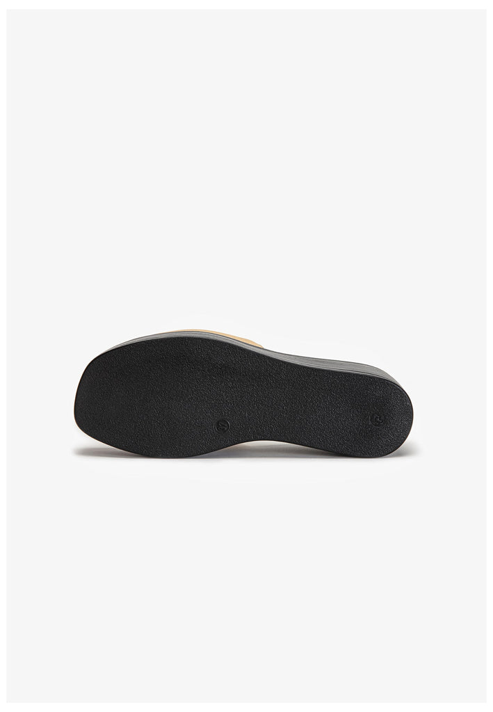 Inuovo Pantoletten Leder Hellbraun