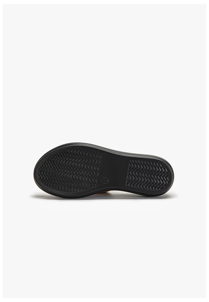 Inuovo Pantoletten Leder Hellbraun