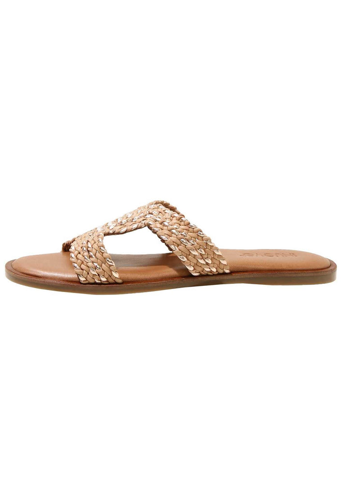 Inuovo Pantoletten Leder Hellbraun