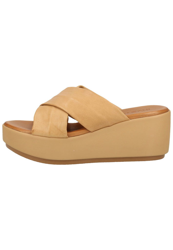 Inuovo Pantoletten Leder Hellbraun