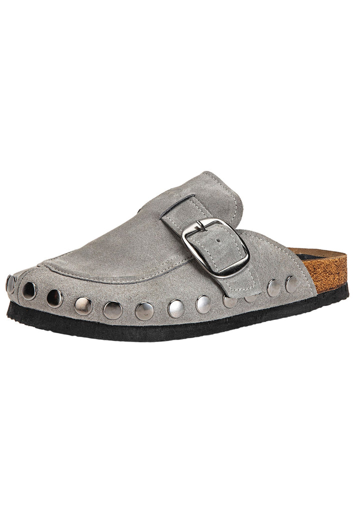 Inuovo Pantoletten Leder Hellgrau