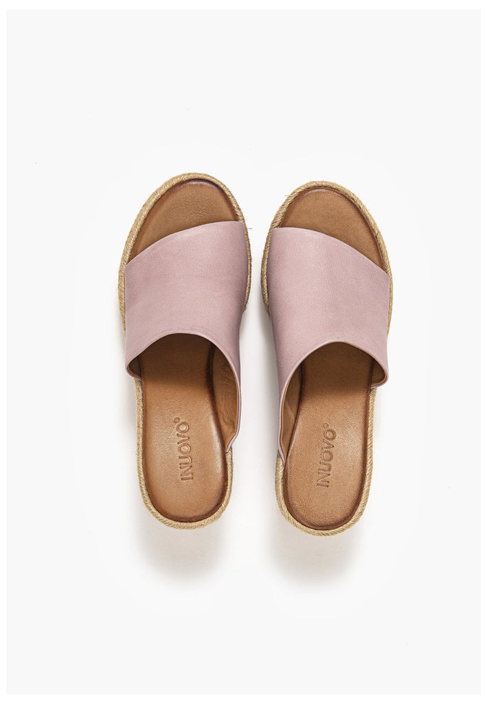 Inuovo Pantoletten Leder Lila