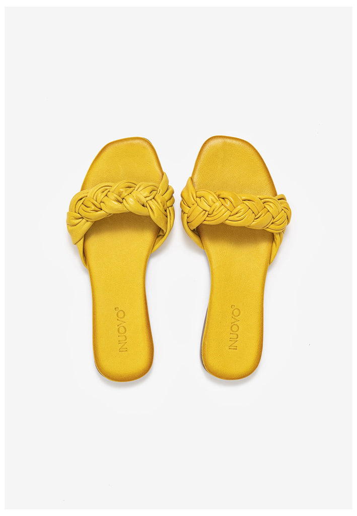 Inuovo Pantoletten Leder Lime