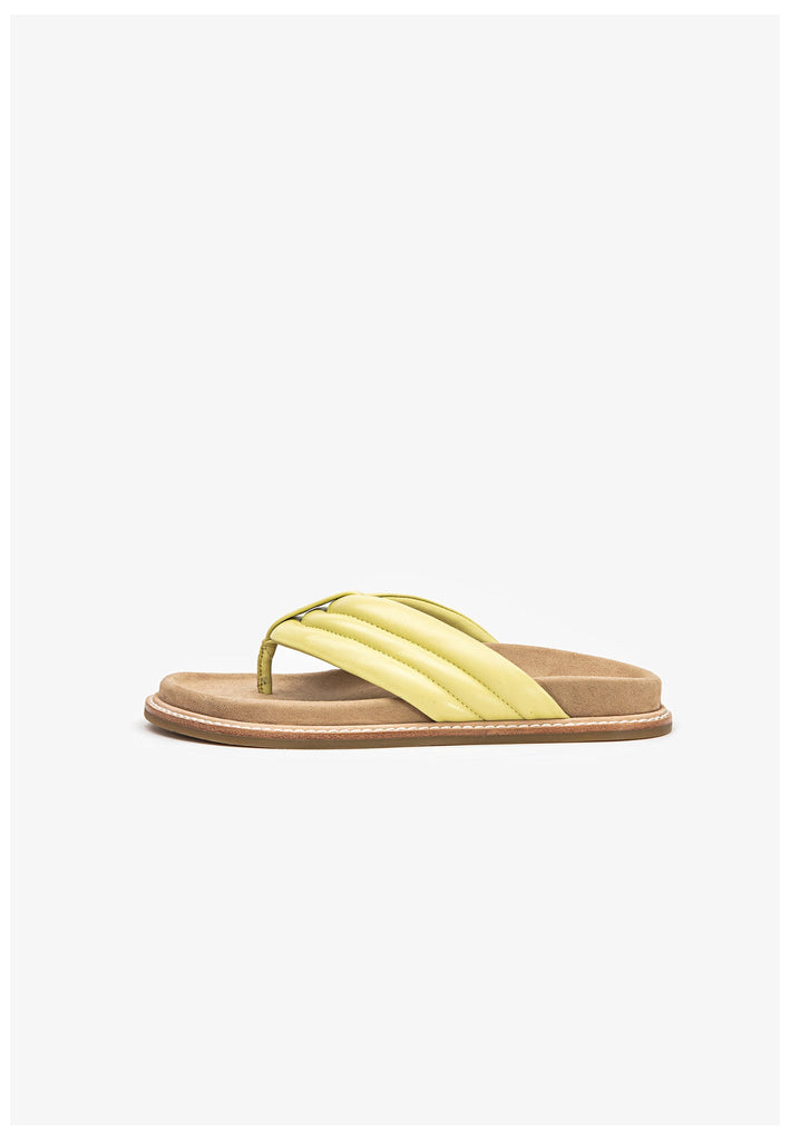 Inuovo Pantoletten Leder Lime