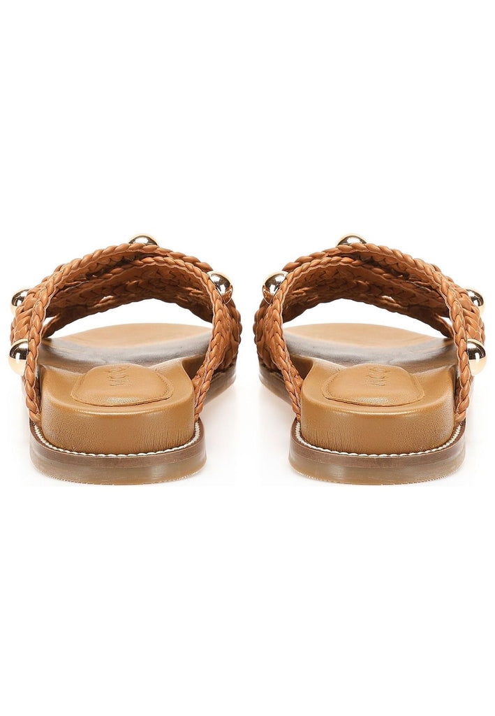 Inuovo Pantoletten Leder Mittelbraun