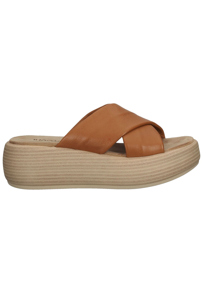 Inuovo Pantoletten Leder Mittelbraun