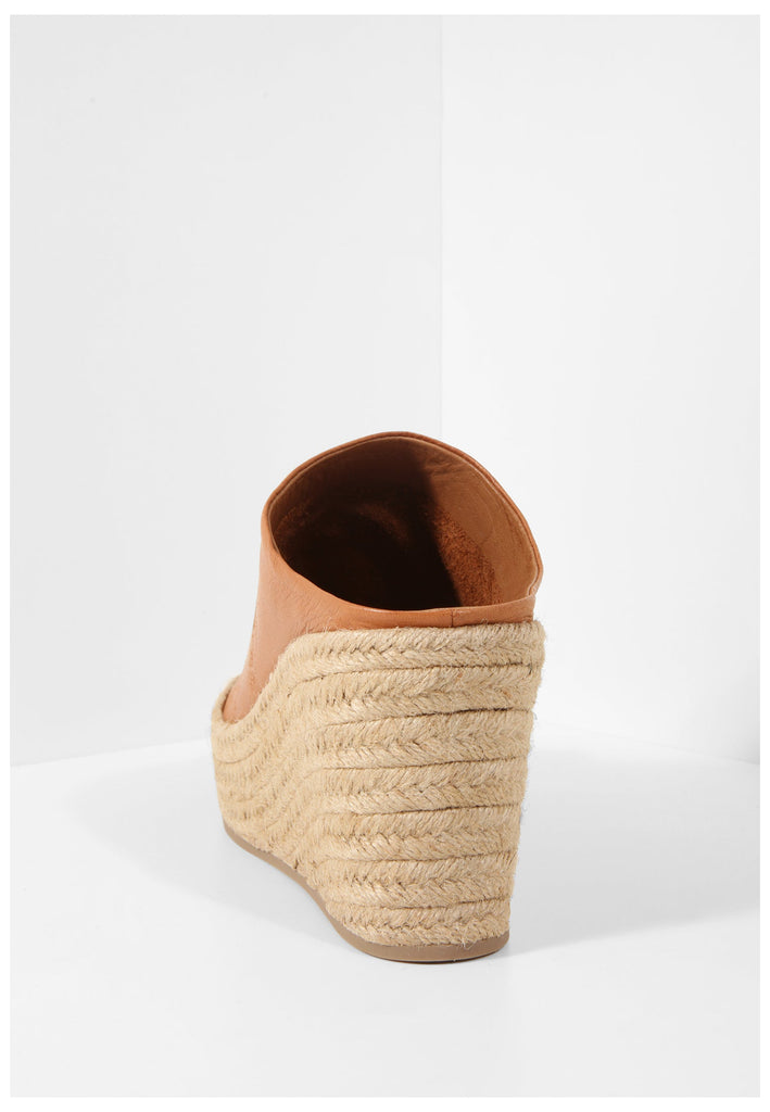 Inuovo Pantoletten Leder Mittelbraun