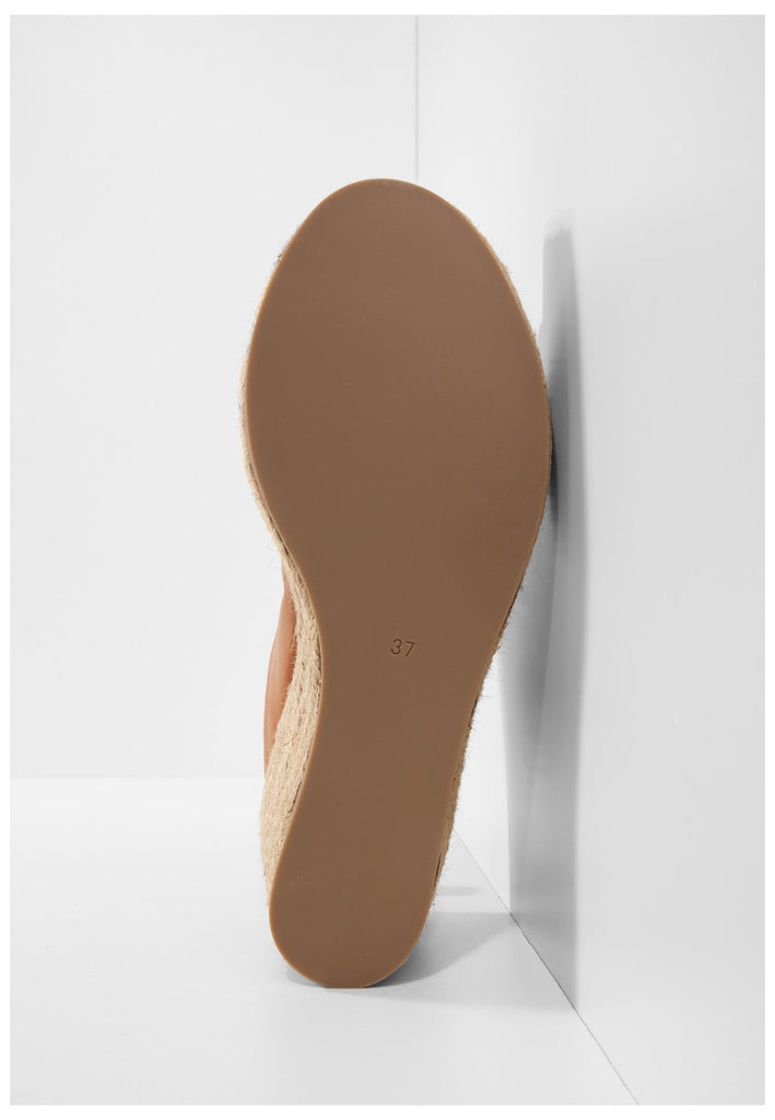 Inuovo Pantoletten Leder Mittelbraun