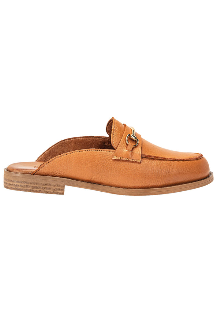 Inuovo Pantoletten Leder Mittelbraun