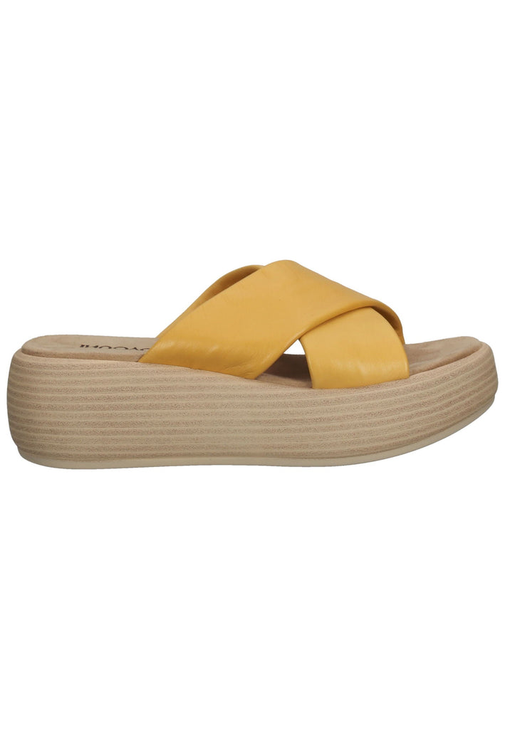 Inuovo Pantoletten Leder Mustard